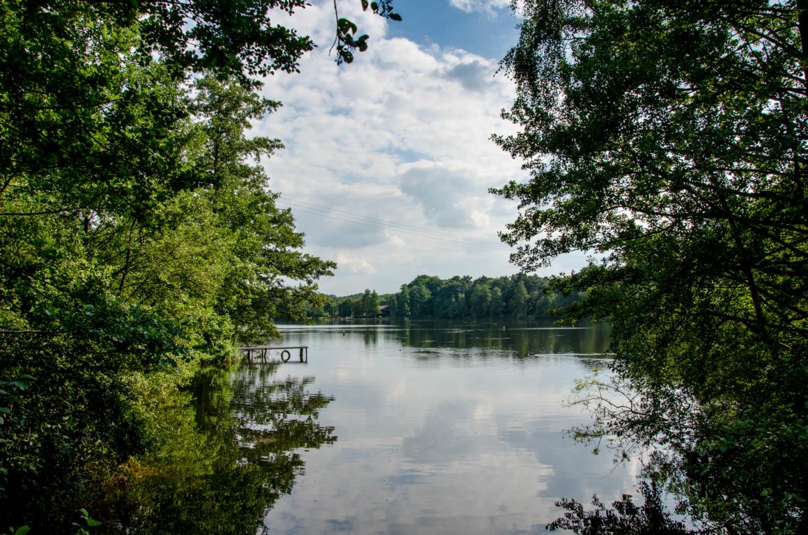 Blick auf das Clubhaus von Norden aus